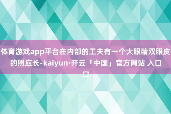 体育游戏app平台在内部的工夫有一个大眼睛双眼皮的照应长-kaiyun·开云「中国」官方网站 入口